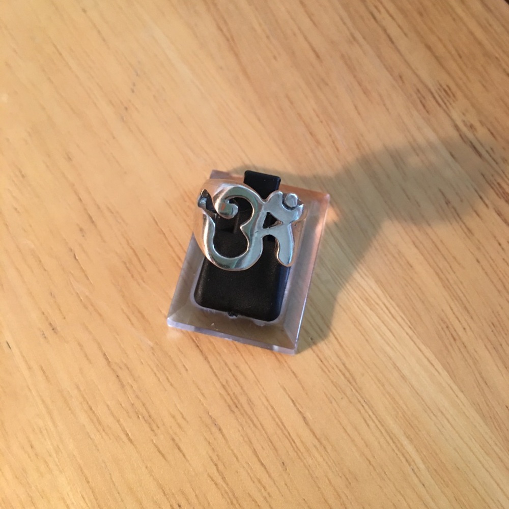 OHM/OM Symbol Ring Sterling .925 Sz. 6.5